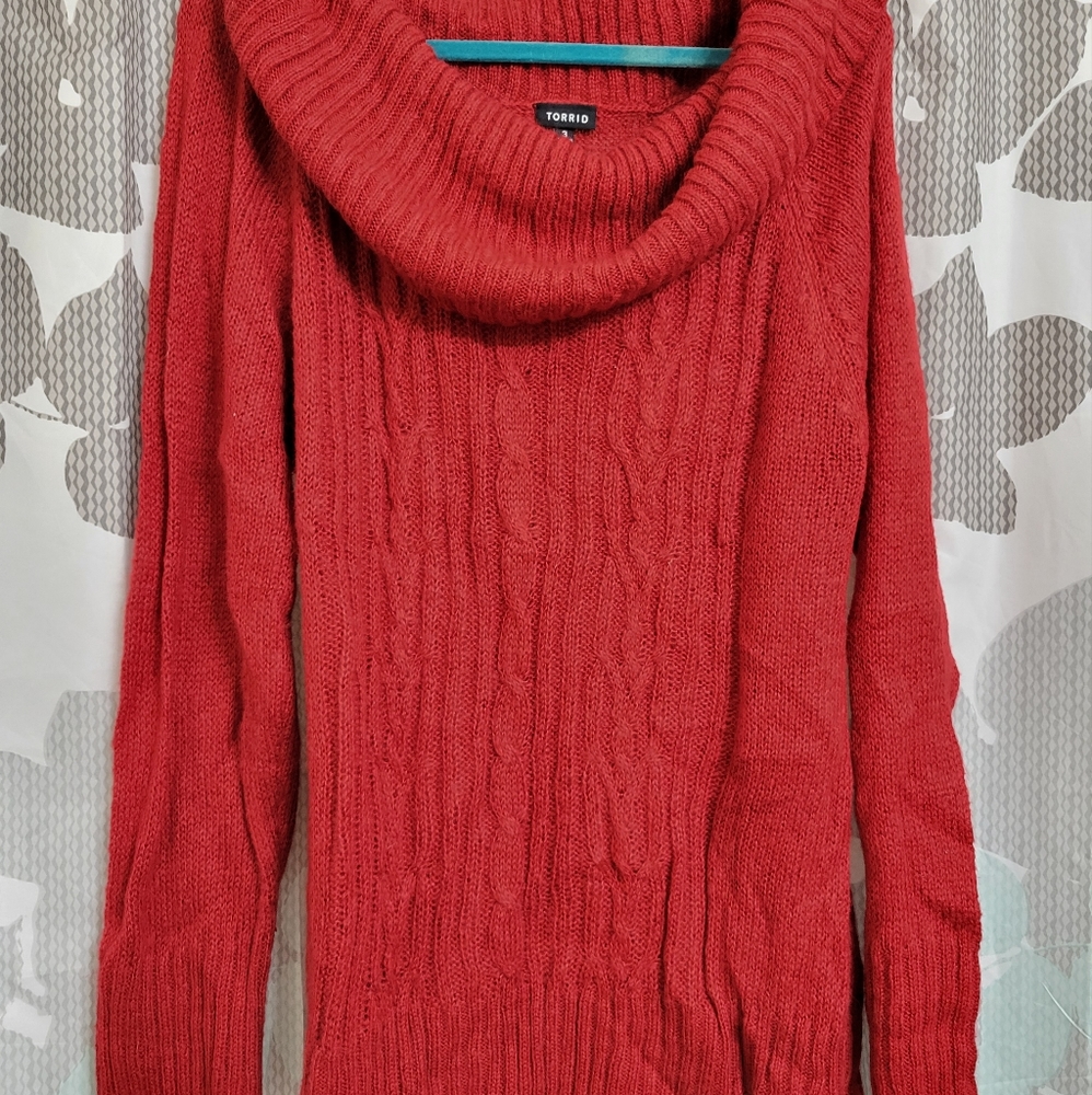 Torrid wide neck sweater